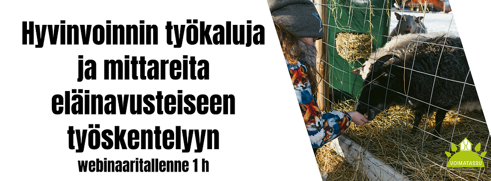 Hyvinvoinnin työkaluja ja mittareita eläinavusteiseen työskentelyyn by Voimatassu Oy