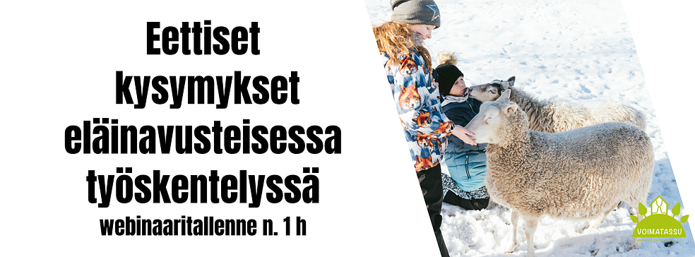 Eettiset kysymykset eläinavusteisessa työskentelyssä TULOSSA SYKSY 2024 by Voimatassu Oy