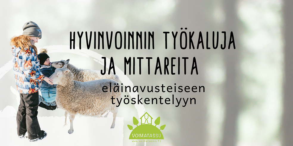 Hyvinvoinnin työkaluja ja mittareita eläinavusteiseen työskentelyyn by Voimatassu Oy