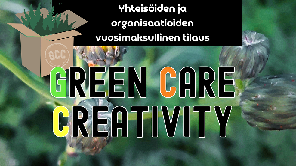 Green Care Creativity - luontolähtöinen mateiaalipankin ostolinkki useammalle käyttäjälle ja organisaatioille by Voimatassu Oy